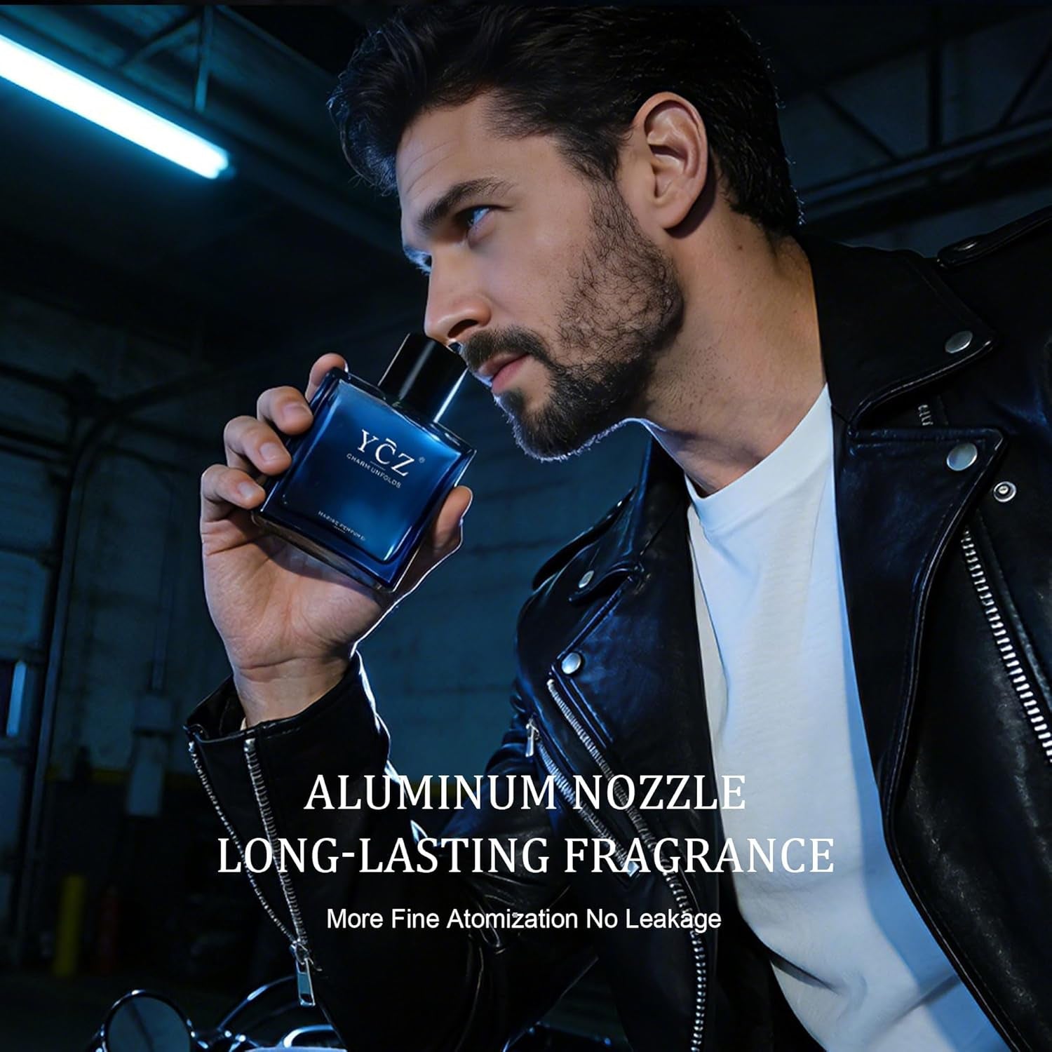 Charm Unfolds Marine Eau De Parfum for Men, Long Lasting Cologne with Fresh Marine & Oriental Woody Notes, 1.7 Fl Oz Masculine Fragrance for Daily Wear, Date Night, Travel & Gifts for Men