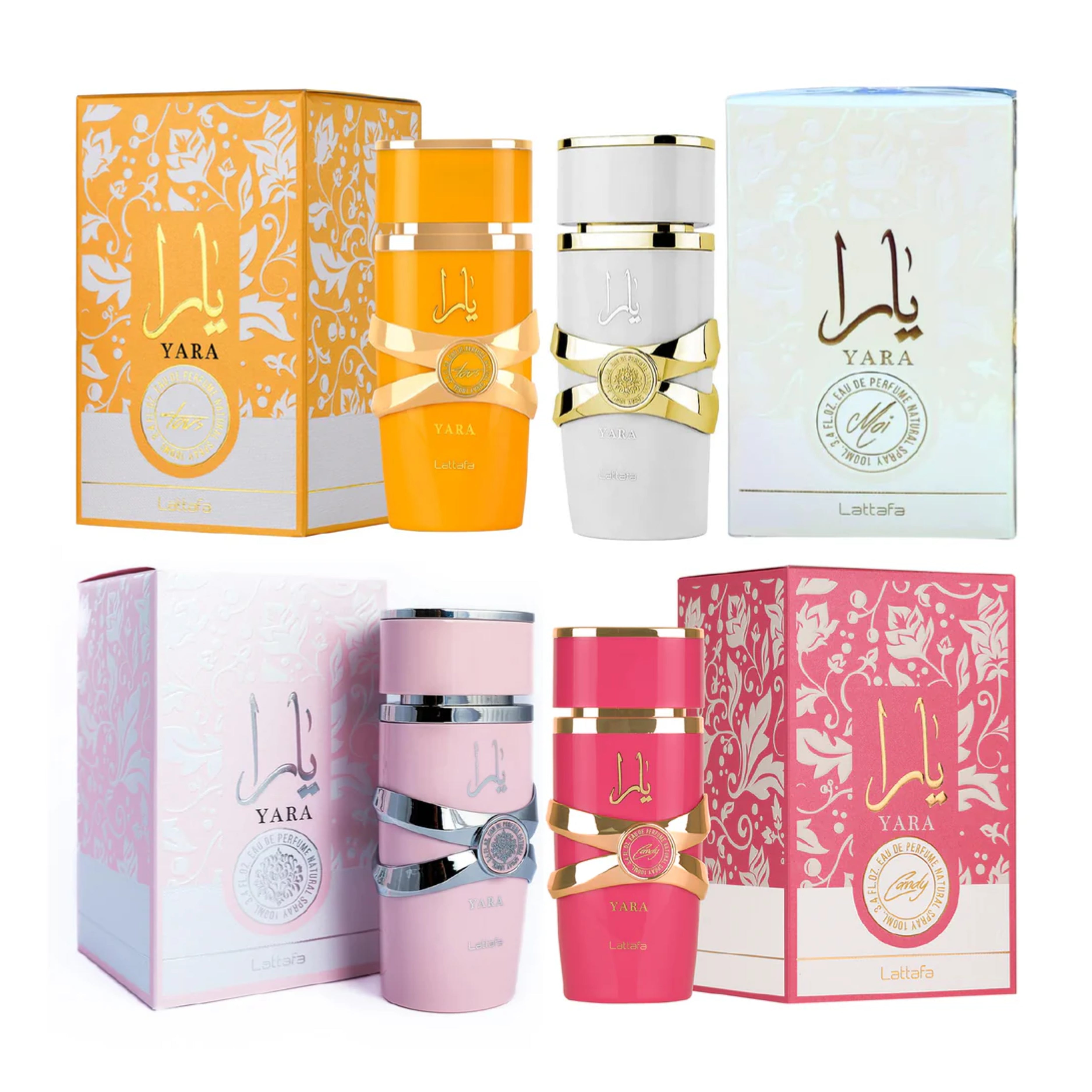 Lattafa Yara Collection Perfume Set 4 x 25ML