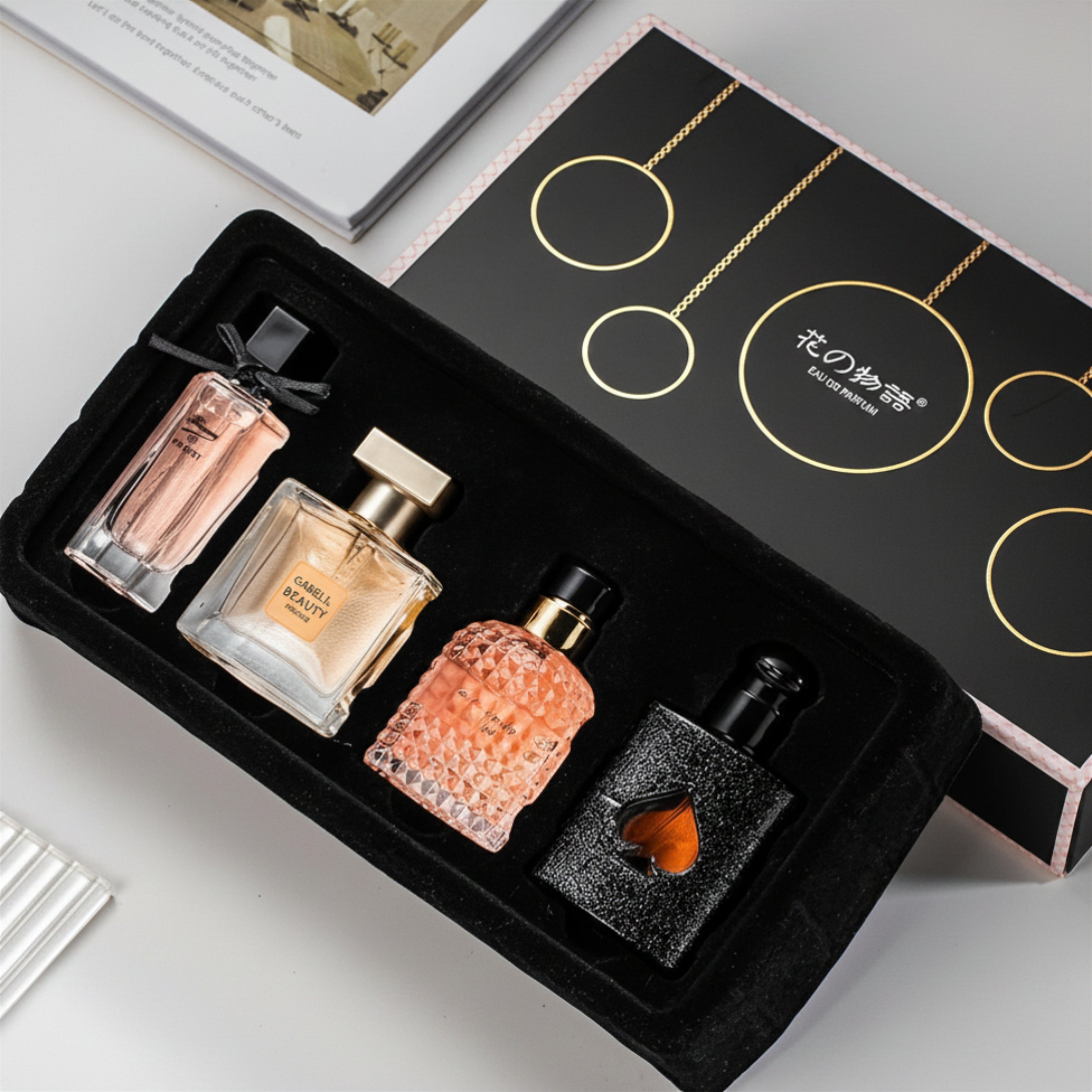 [Gift Box] Women's Travel Perfume Gift Set 105ml | Floral & Fruity Fragrance Collection | Pocket Perfume Mini Spray for Daily Wear, Gifts & Special Occasions