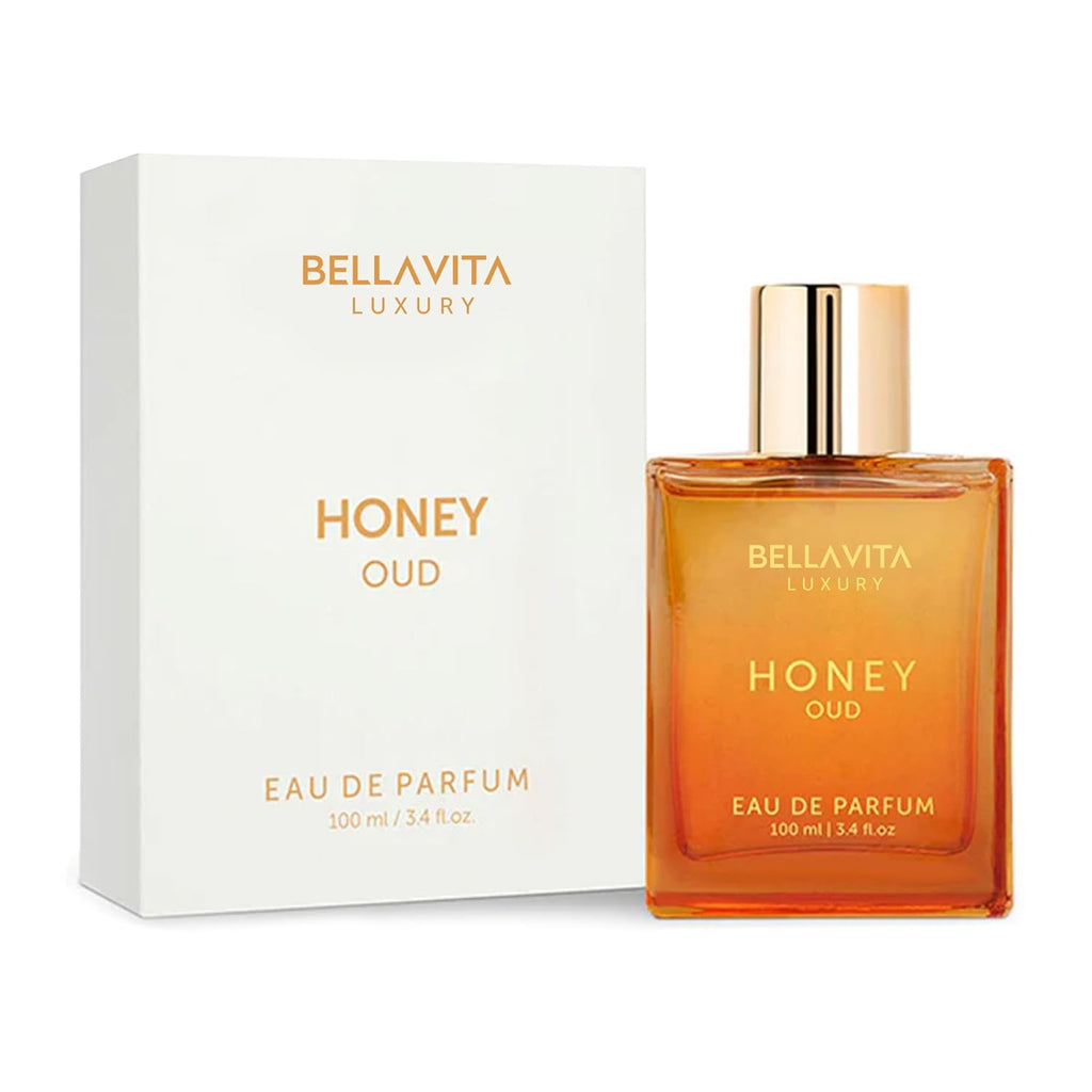 Bellavita Luxury Honey Oud Eau De Parfum | 100 Ml (3.4 Fl.Oz.) | Perfume for Men and Women | Sweet Honey, Bergamot, Oud, and Amber Notes | Women'S Day Special